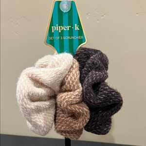Piper K | Wool-Like Fall Scrunchies (3)